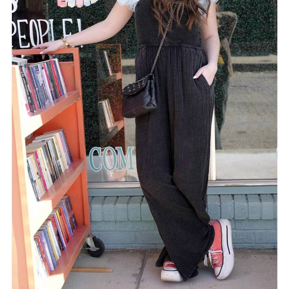 NEW 2FLYCO sunday rancher overalls in black